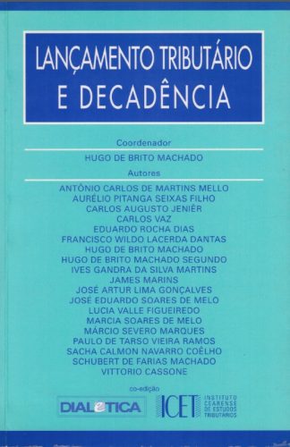 Capa do livro lancamento tributario e decadencia